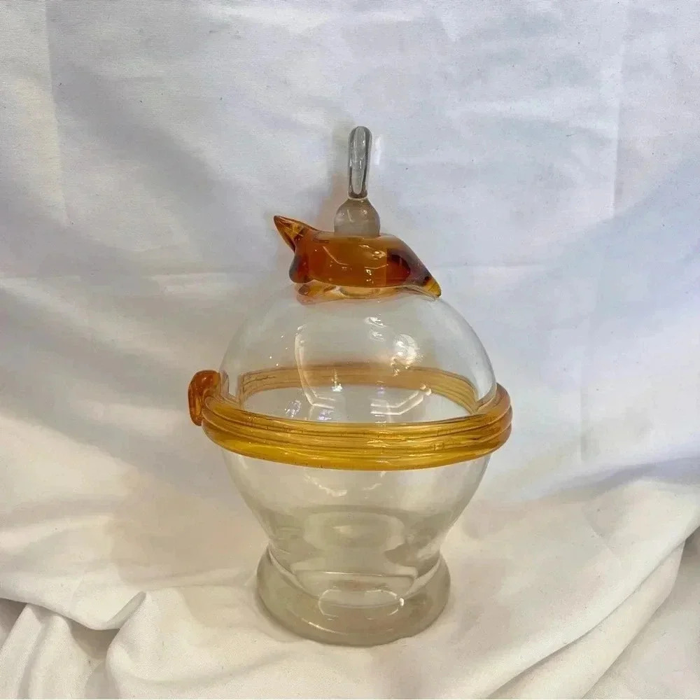 Vintage ZBS Zelezny Glassblown Decanter - Picture 2 of 4